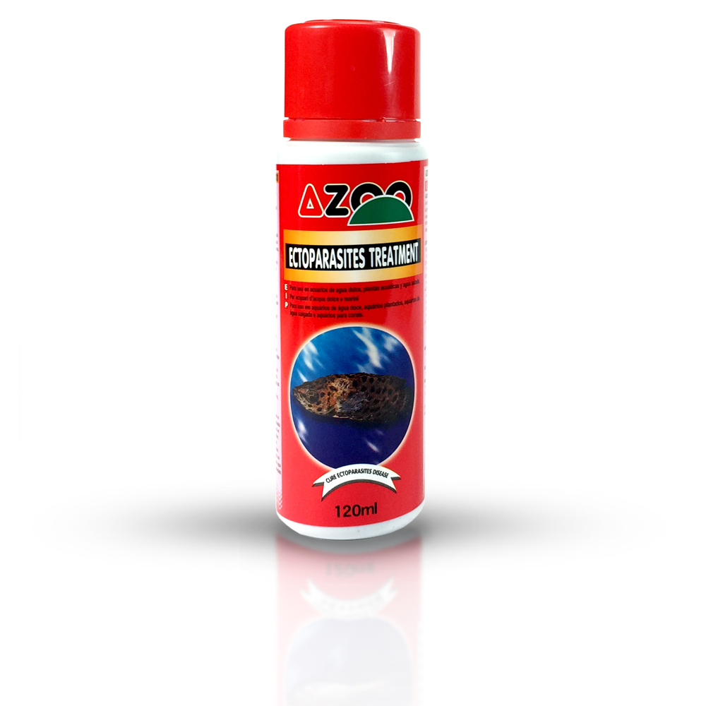 Ectoparasites treater (tratamiento contra ectoparásitos de peces de agua dulce) 120 ml