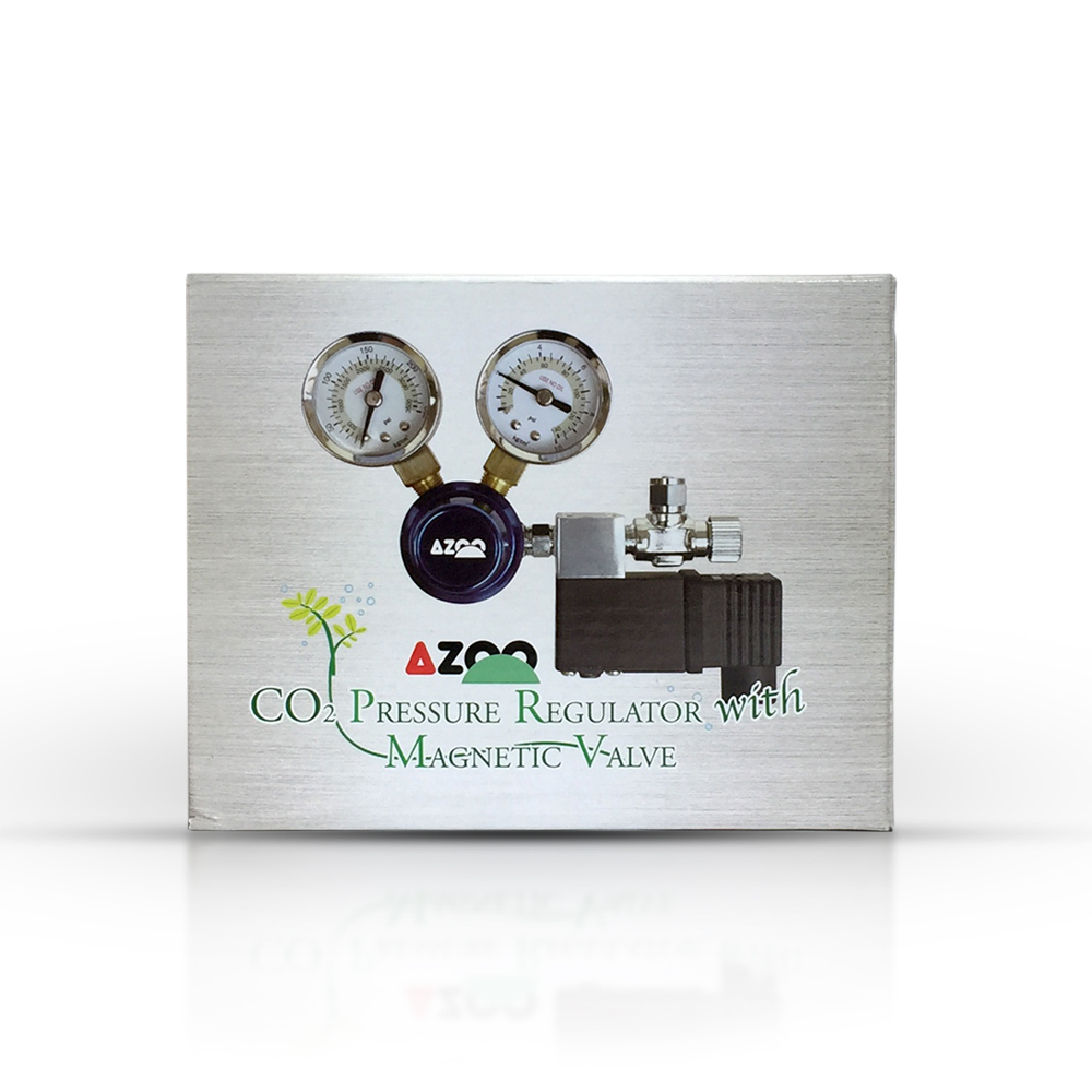 CO2 Pressure regulator (regulador de presión c/válvula magnética, p/dosificar adecuadamente CO2)