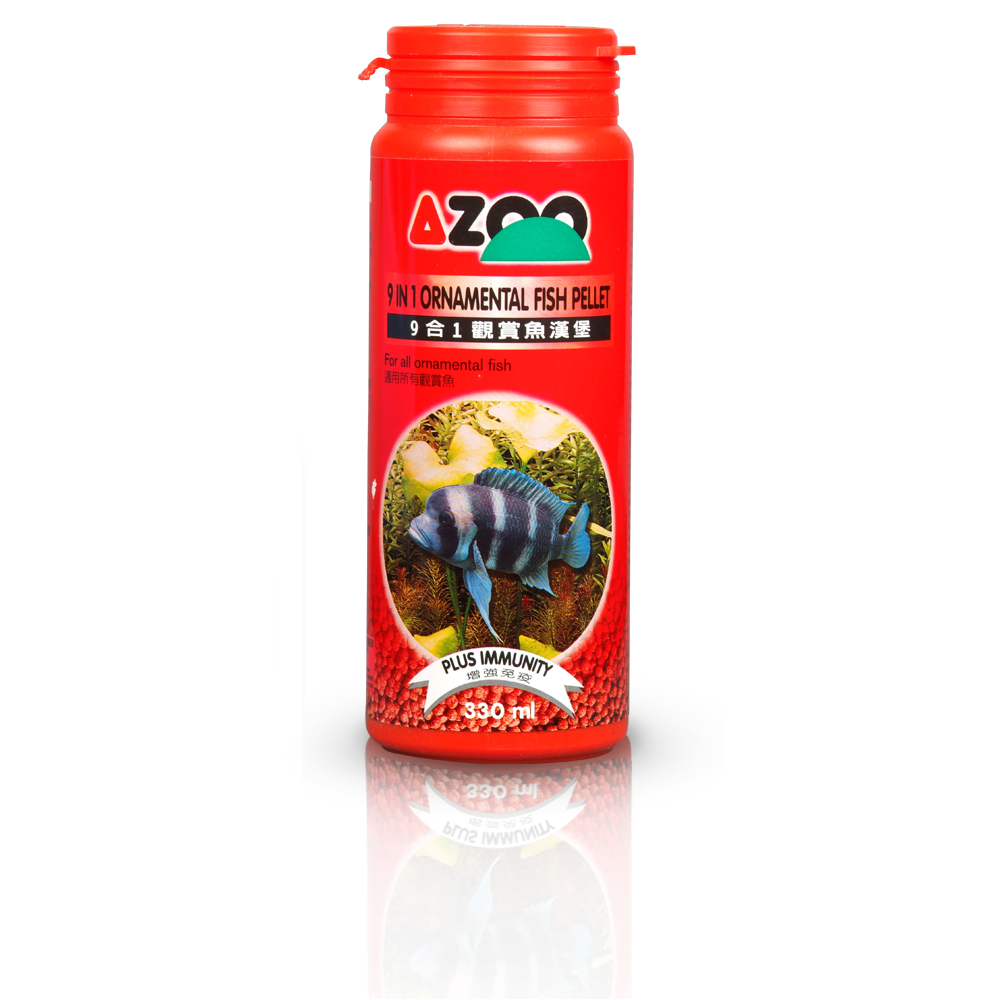 9 in 1 ornamental fish pellet (pélet básico agua dulce) 120 ml / 60 g