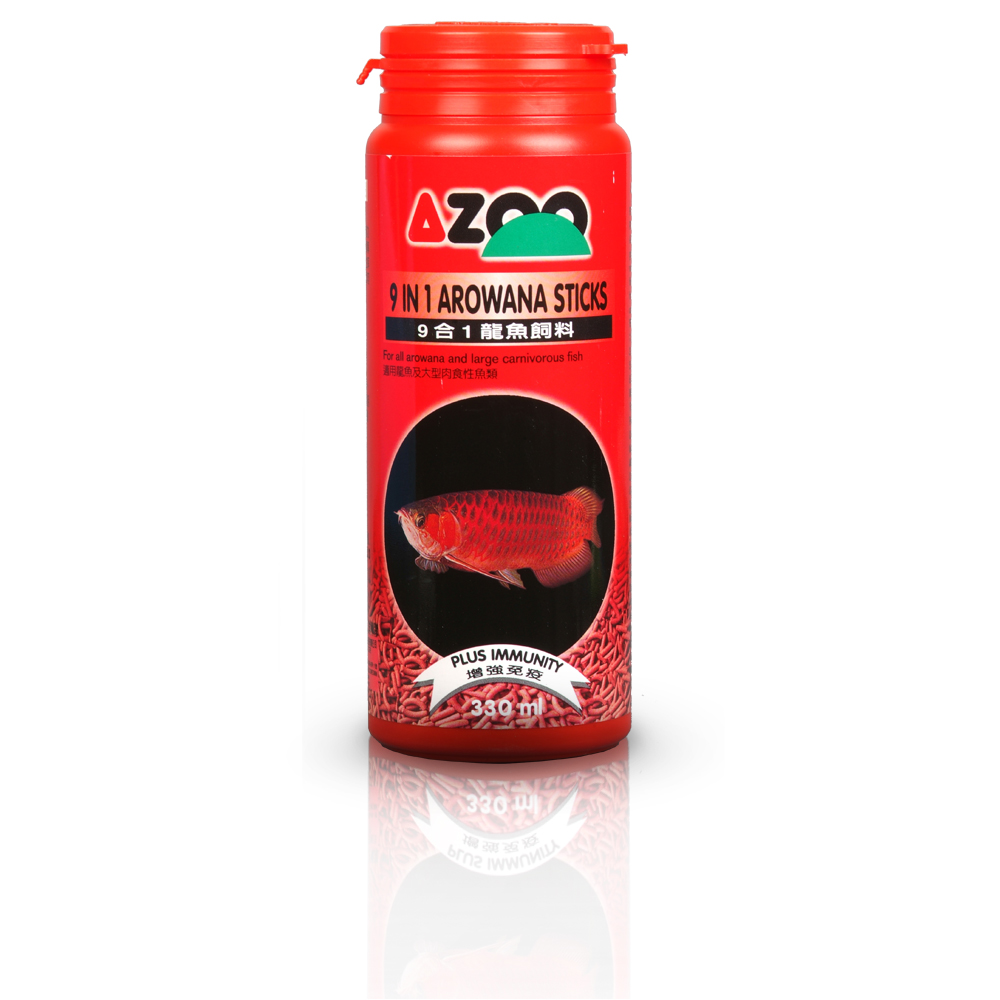 9 in 1 Arowana sticks (churros para peces carnívoros, alto en proteínas) 2000 ml / 750 g