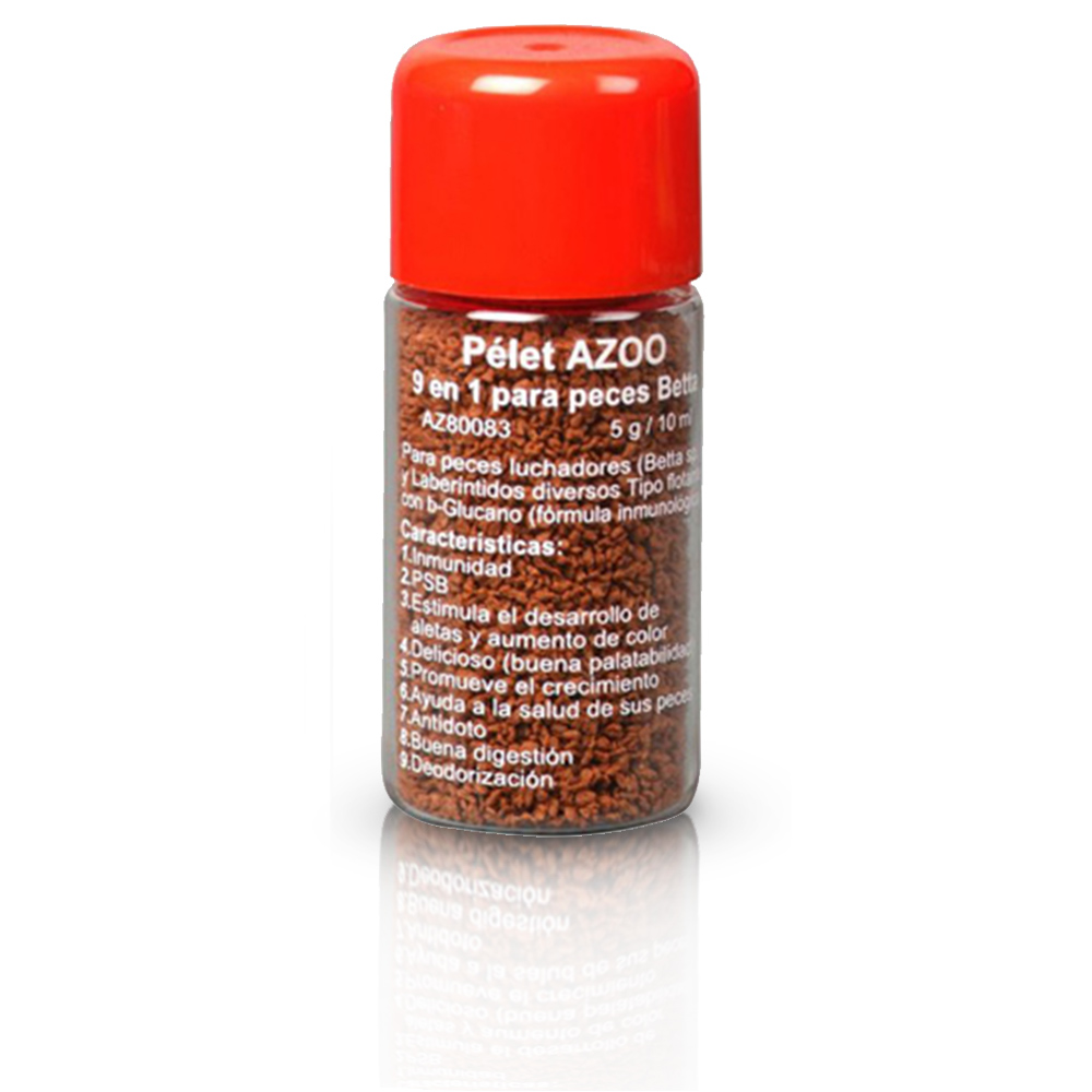 9 in 1 Betta pellet (pélet para crecimiento y color de peces Betta) 10 ml / 5 g ( labial )