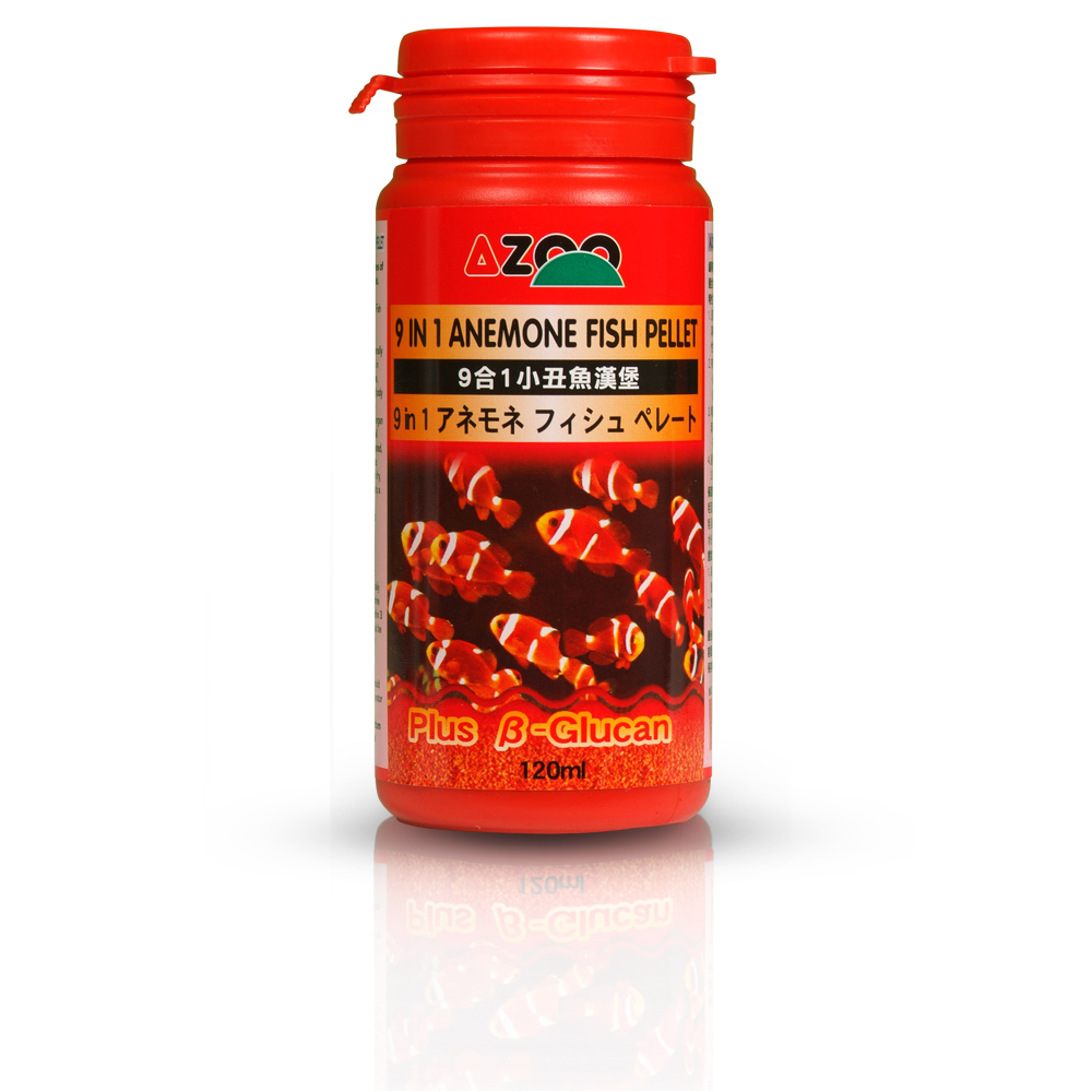 9 in 1 anemone fish food (alimento especial para peces payasos) 35ml