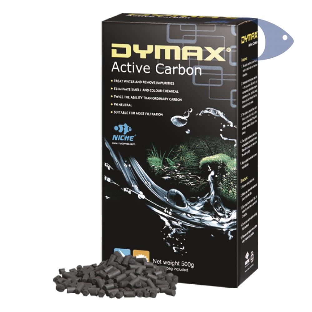 DYMAX carbón activado neutro, caja con 500 g en bolsa de nylon