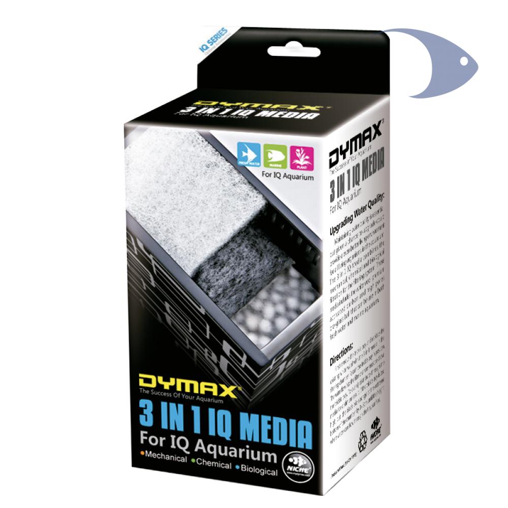 Juego de materiales filtrantes IQ, incluye fibra blanca, carbón activado y anillos cerámicos