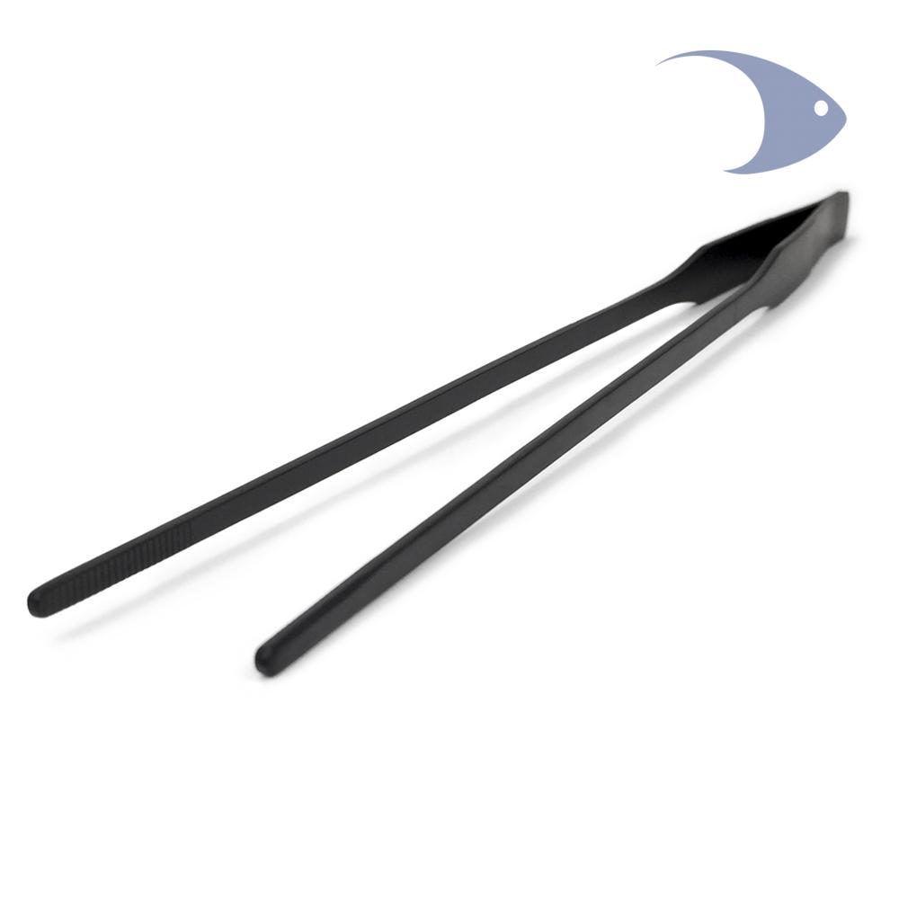 Pinza acero inox. anodizado negro recta