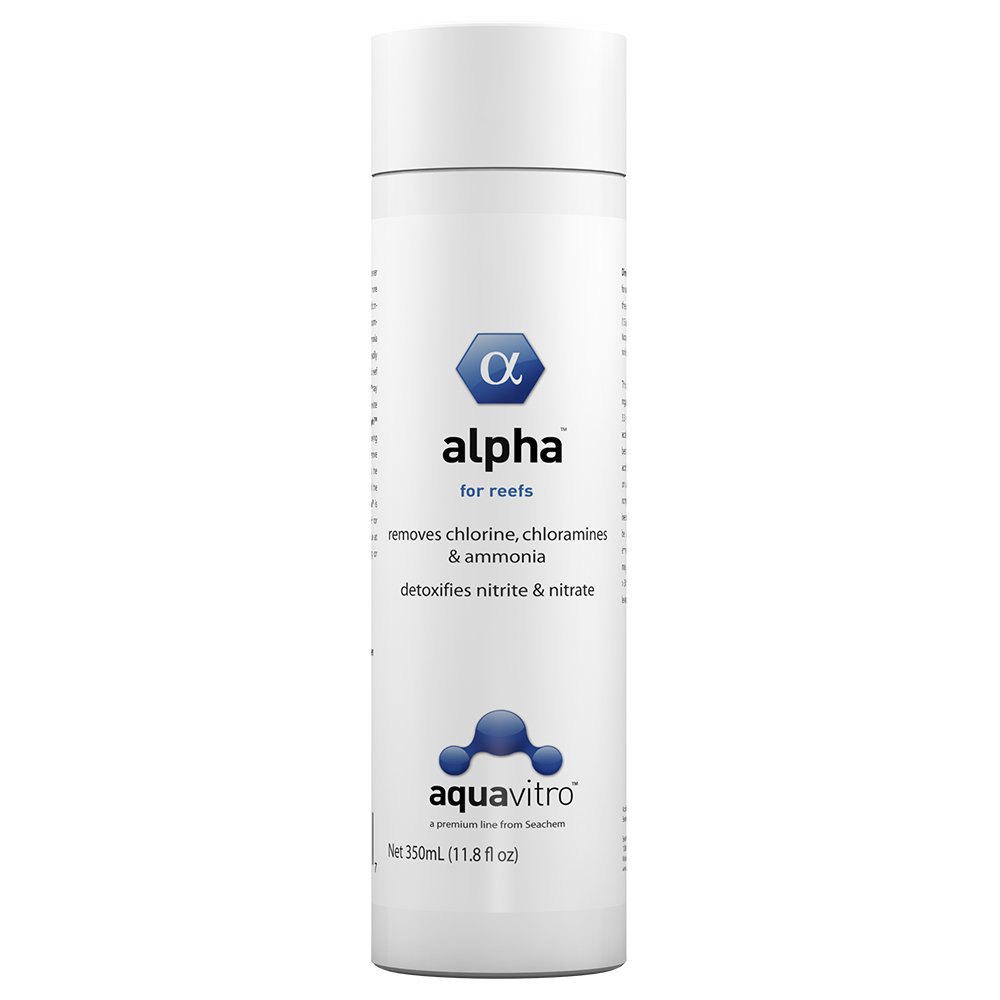 Aquavitro alpha (acondicionador de agua súper concentrado p/acuarios de arrecife) 350 ml