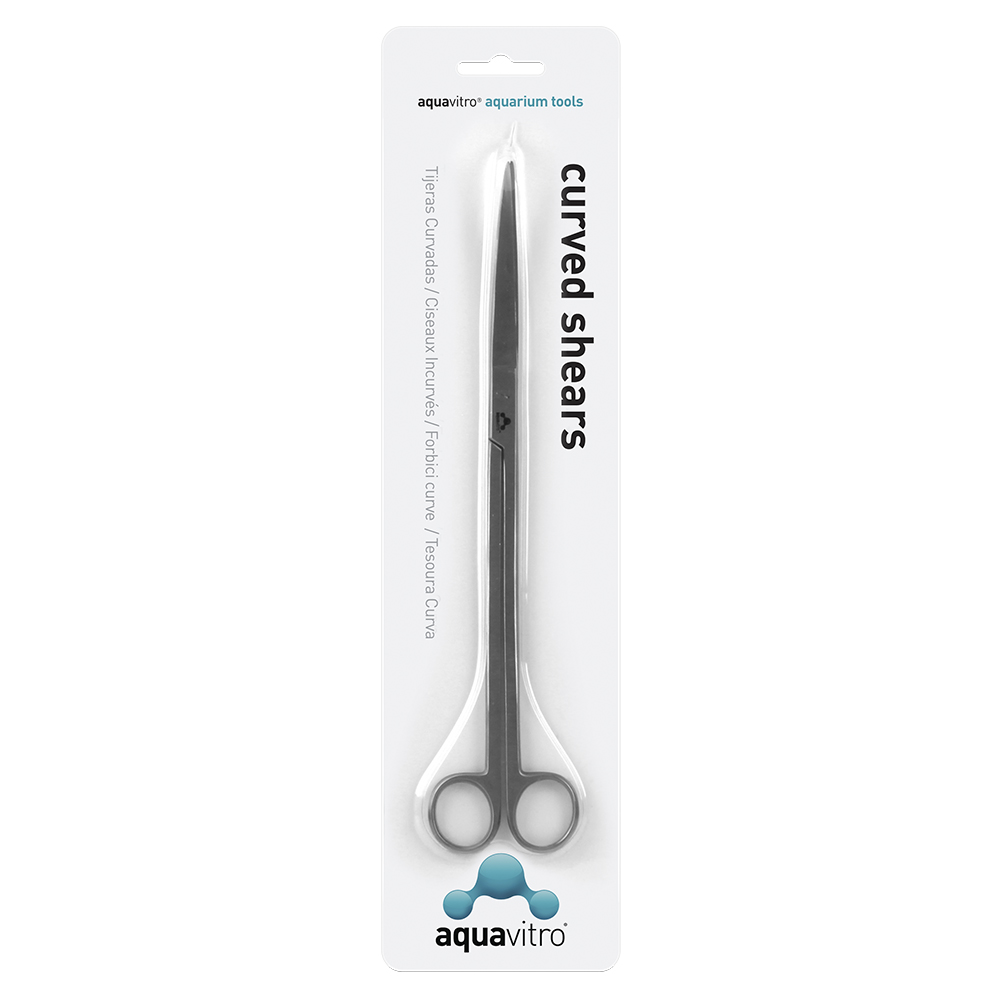 AquaVitro Tijeras con doble curva, 25 cm