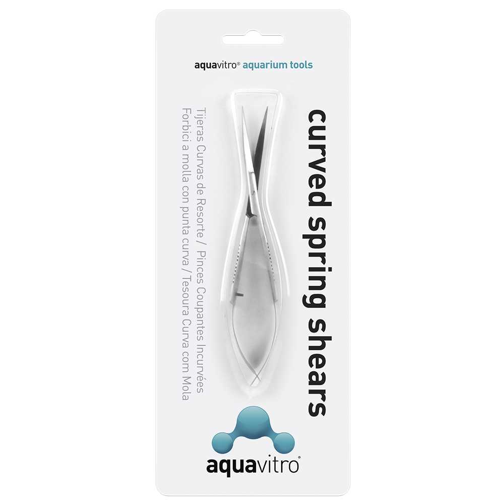 AquaVitro Tijeras mini curvas, 15 cm (para acuarios nano)