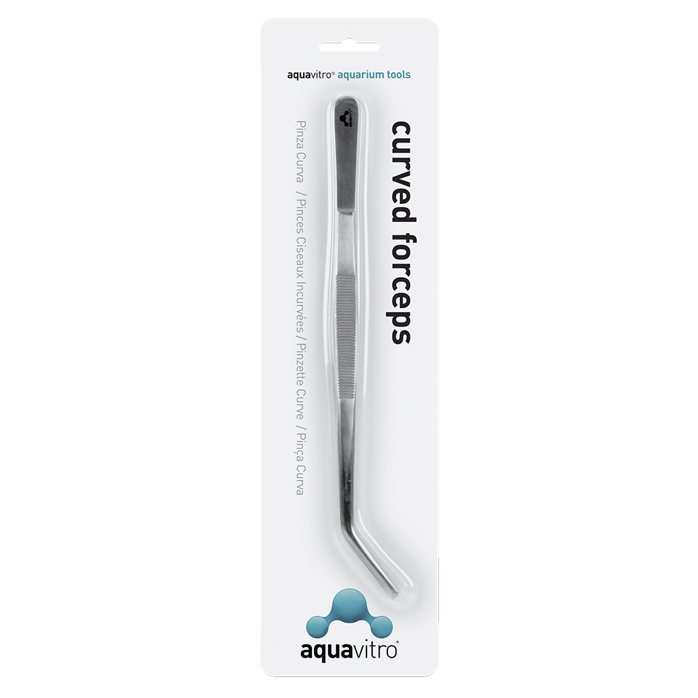 AquaVitro Forceps curvo, 25 cm