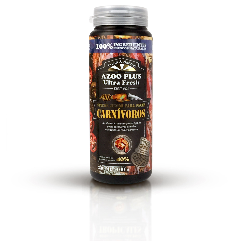 Sticks jumbo para peces carnívoros 1150 ml / 385 g