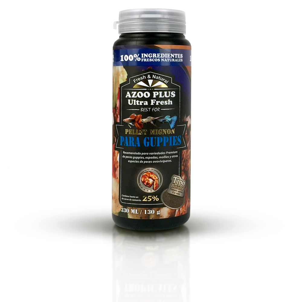 Pellet mignon para guppies 120 ml / 53 g