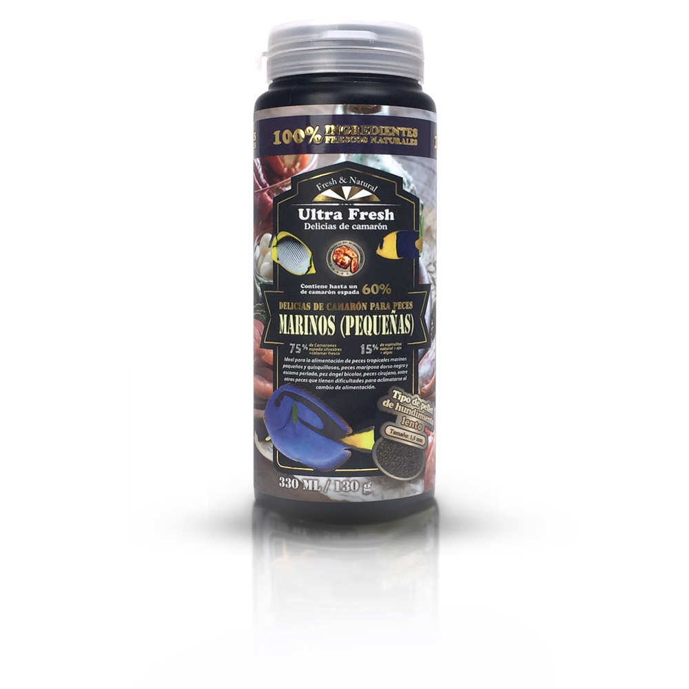 Delicias de camarón para peces marinos pequeños 130 g