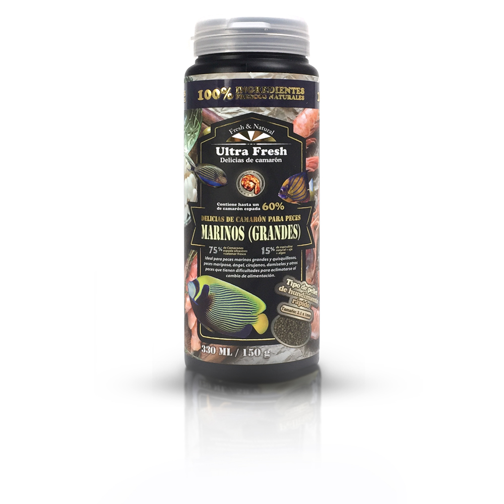 Delicias de camarón para peces marinos grandes 150 g
